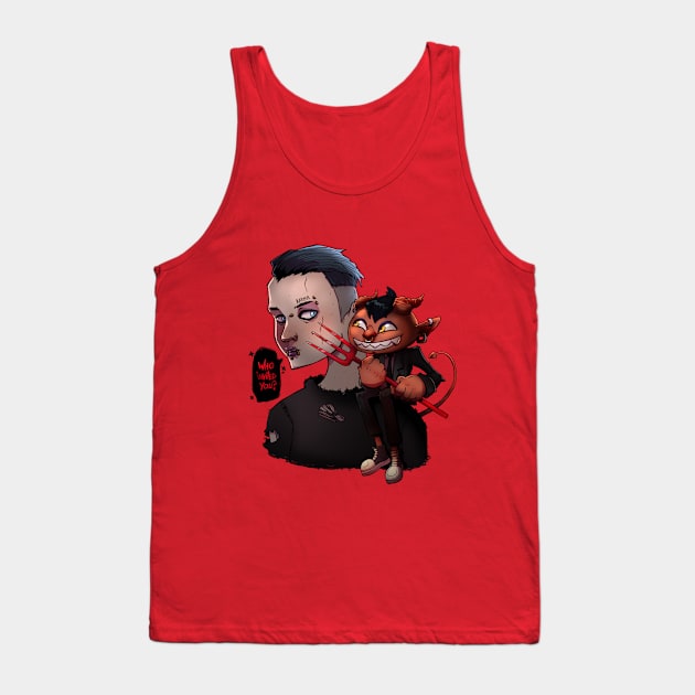 Devil on my should Tank Top by Gui Silveira